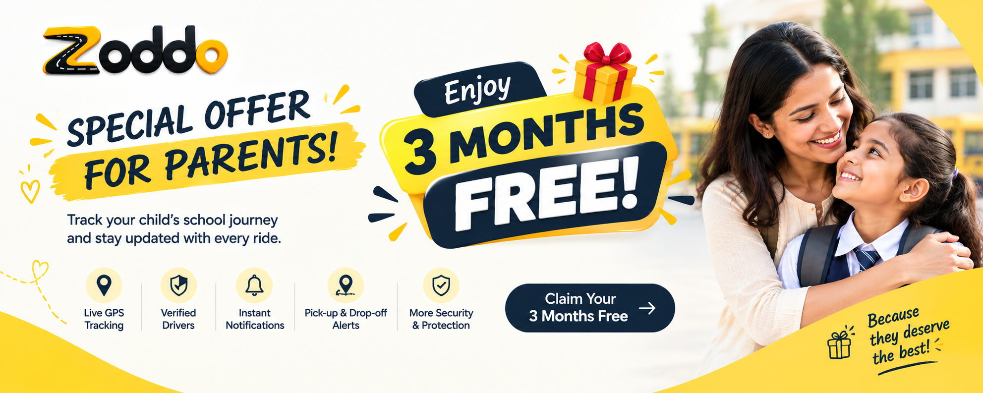 zoddo’s 3 months free offer